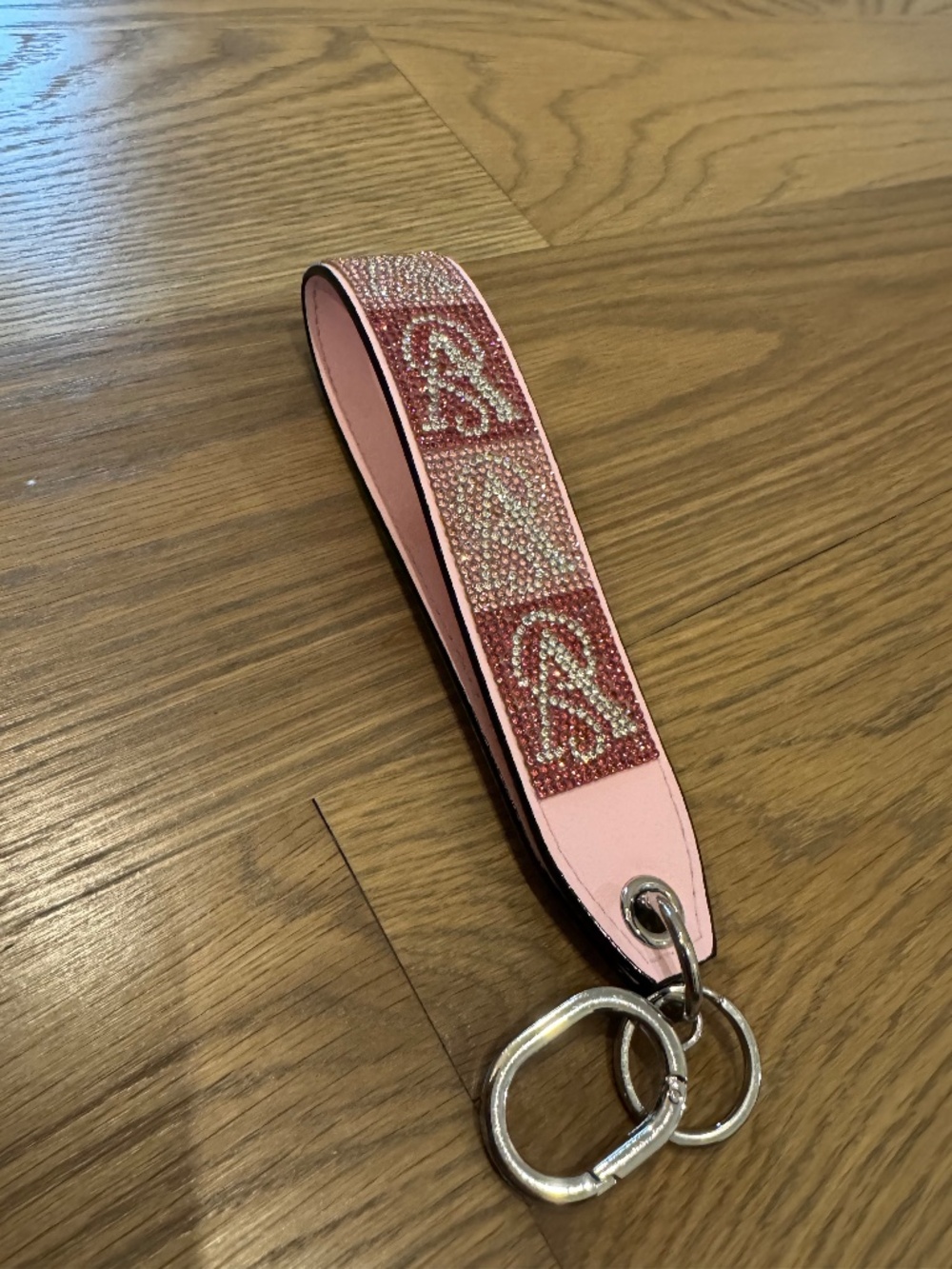 VS pink rhinestone key chain